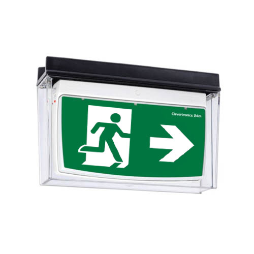 IP66/67 Weatherproof Exit, Surface Mount, LP, Clevertest Plus, All Pictograms, Single or Double Sided